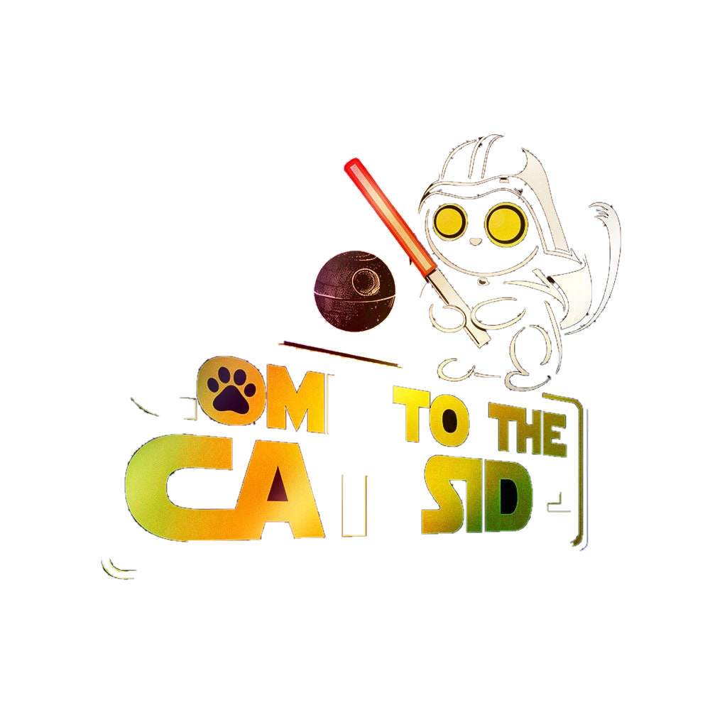 Come to the Cat Side Holographic Stickers